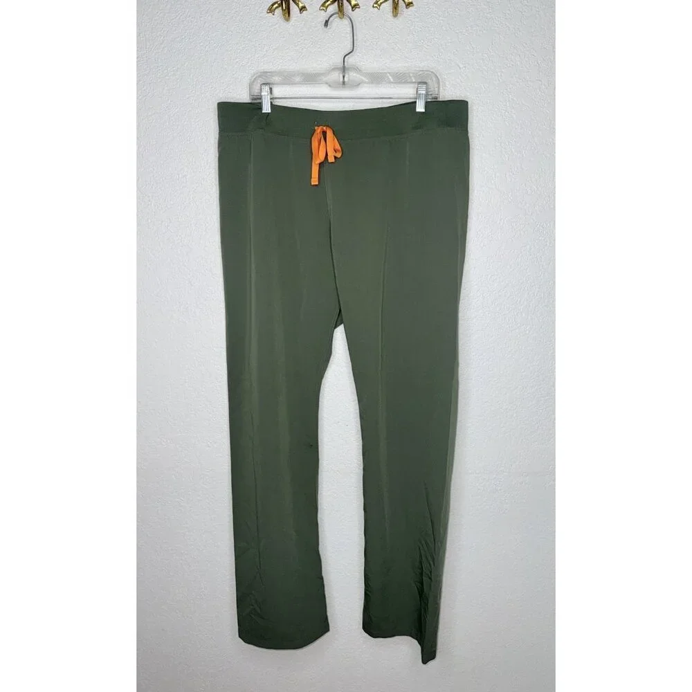 FIGS Technical Collection Men Size XL Tall Green Scrubs Pants Bottoms Pockets B